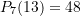 P_{7}(13) = 48