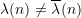 \lambda(n) \ne \overline{\lambda}(n)
