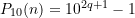 P_{10}(n) = 10^{2q+1} - 1